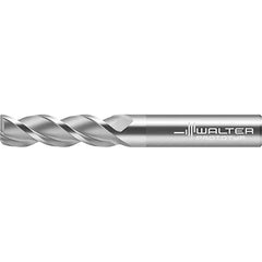 Corner Radius End Mill: 1/8" Dia, 1/4" LOC, 0.0200" Radius, 3 Flute, Solid Carbide