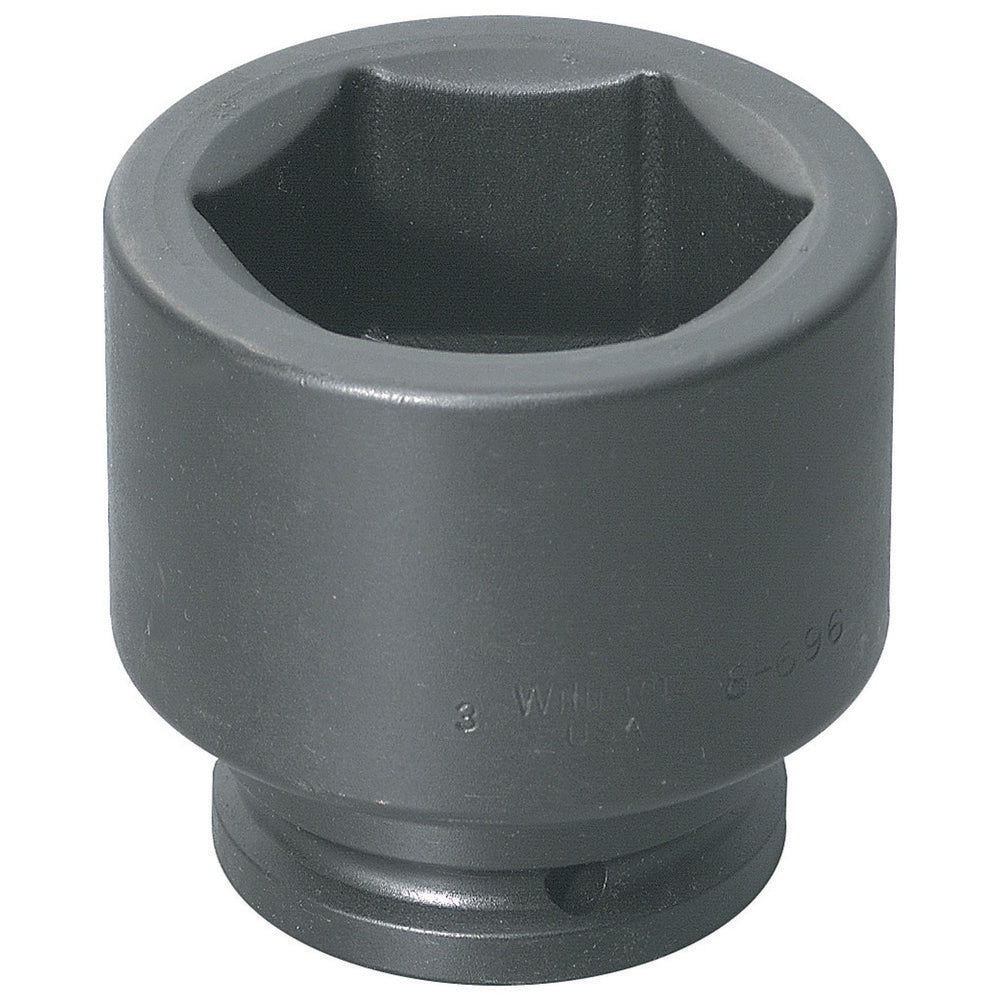 Impact Socket: 1-1/2" Drive, 4-3/8" Socket, Hex Drive