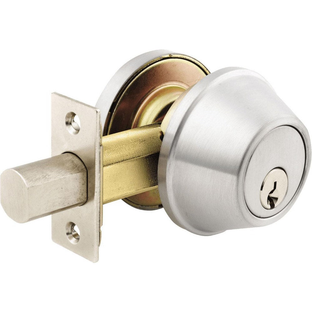 Deadbolts; Deadbolt Type: Deadbolt; Lock Type: Single Cylinder; Key Type: Schlage C; Mount Type: Through Hole; Material: Metal; Minimum Door Thickness: 1.375 in; Maximum Door Thickness: 1.75; Finish: Satin Chrome