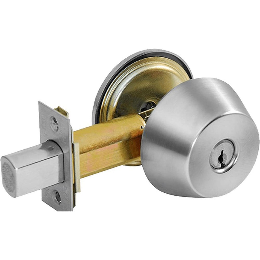 Deadbolts; Deadbolt Type: Deadbolt; Lock Type: Single Cylinder; Key Type: Schlage C; Mount Type: Through Hole; Material: Metal; Minimum Door Thickness: 1.75 in; Maximum Door Thickness: 1.75; Finish: Satin Chrome