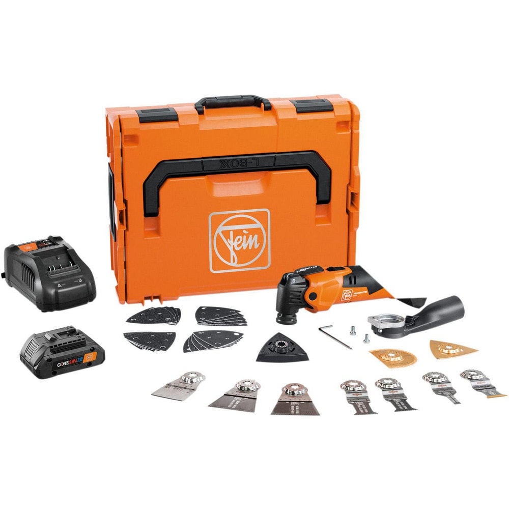 Rotary & Multi-Tools; Product Type: Oscillating Tool Kit; Batteries Included: Yes; Speed (RPM): Variable; Oscillation Per Minute: 11,000-18,500; Battery Chemistry: Lithium-ion