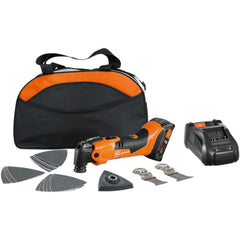 Rotary & Multi-Tools; Product Type: Oscillating Tool Kit; Batteries Included: Yes; Speed (RPM): Variable; Oscillation Per Minute: 11,000-18,500; Battery Chemistry: Lithium-ion