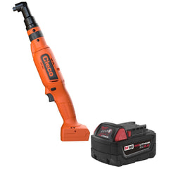 Cordless Nutrunners; Handle Type: Right Angled; Voltage: 18.00; Chuck Size (Inch): 3/8; Torque: 8.800; Clutch Style: Shut-Off; Reversible: Yes; Battery Chemistry: Lithium; Batteries Included: Yes