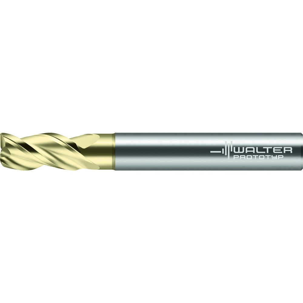 Corner Radius End Mill: 1" Dia, 1-1/2" LOC, 0.0600" Radius, 3 Flute, Solid Carbide