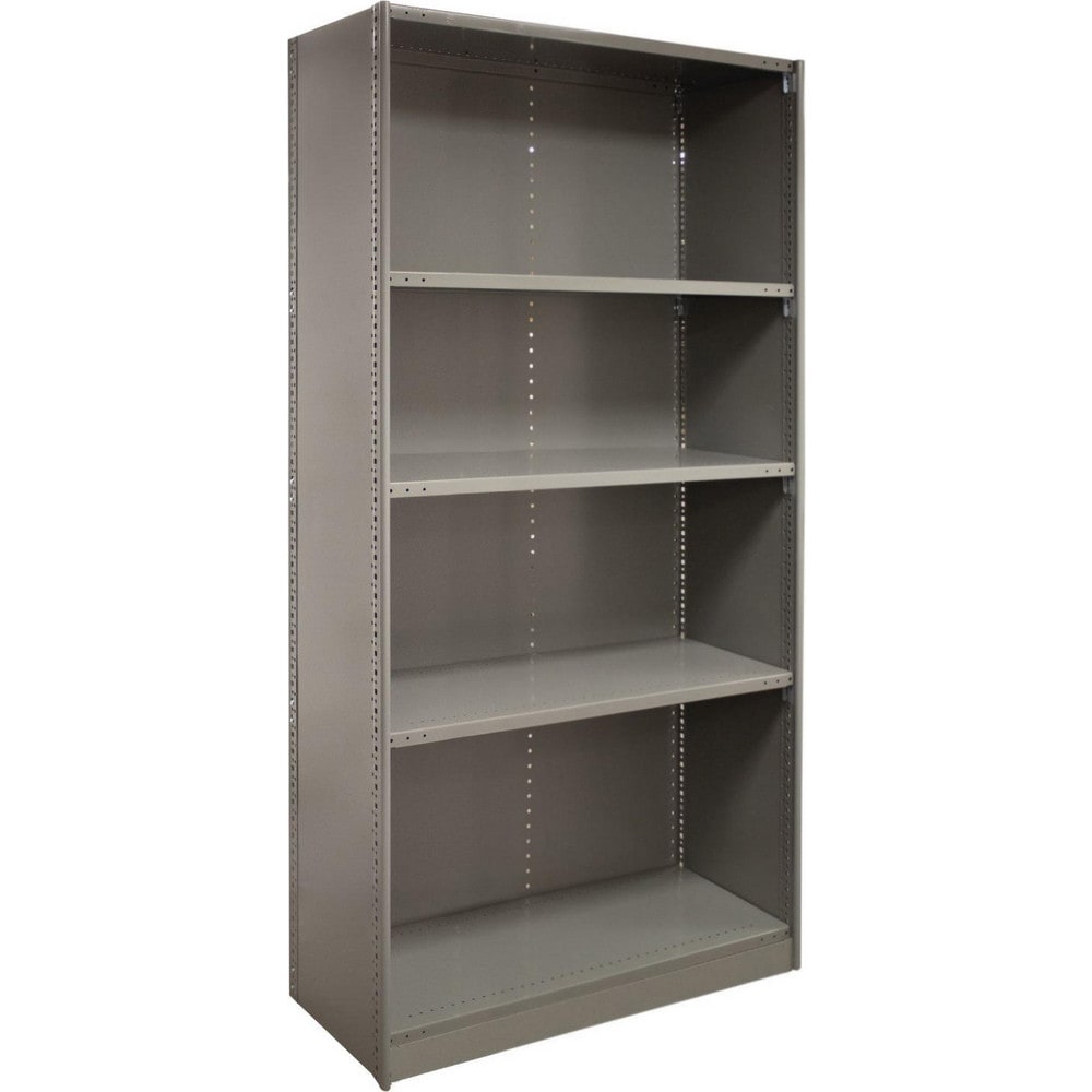 Steel Shelving; Shelf Type: Closed Beaded Post Starter; Starter or Add-On: Starter; Adjustment Type: Clip; Boltless: Yes; Shelf Capacity: 500; Mount Type: Floor