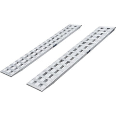 Truck Ramps; For Use With: Trailers; Length (Inch): 96; Width (Inch): 18; Load Capacity (Lb.): 5000.000; Material: Aluminum; Color: Silver; Finish Coating: None