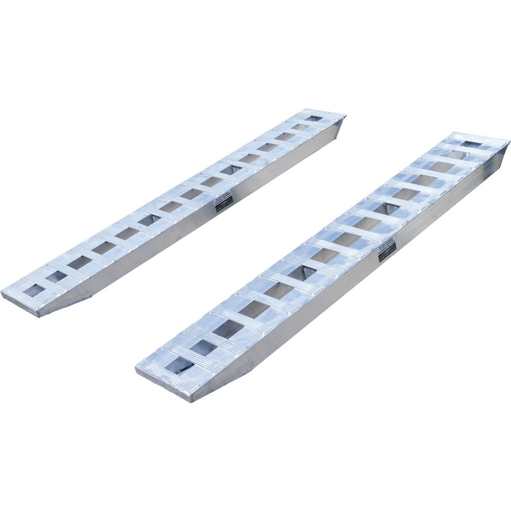 Truck Ramps; For Use With: Trailers; Length (Inch): 90; Width (Inch): 14; Load Capacity (Lb.): 10000.000; Material: Aluminum; Color: Silver; Finish Coating: None