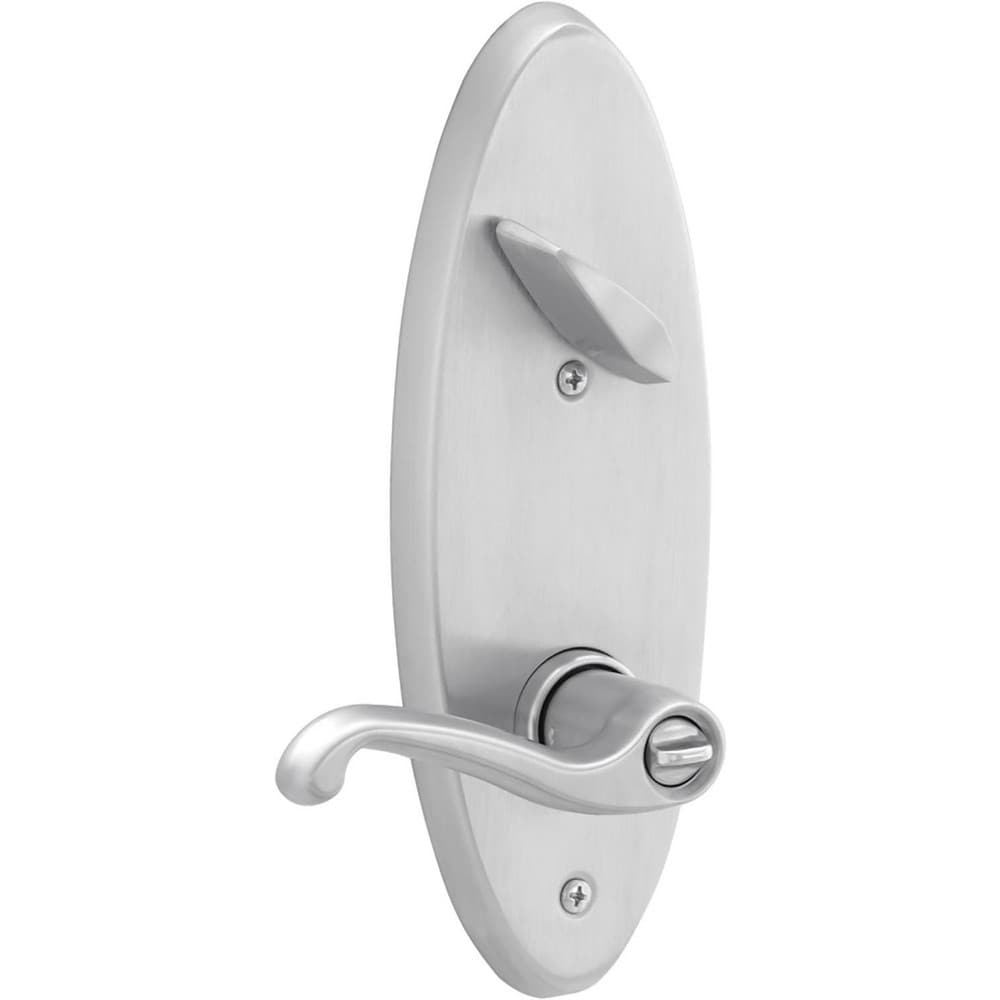 Lever Locksets; Lockset Type: Interconnected Locks; Key Type: Key; Back Set: 2-3/8 & 2-3/4; Cylinder Type: Schlage C123 Cylinder; Material: Metal; Door Thickness: 1-3/4; Finish: Satin Chrome