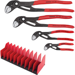 Plier Sets; Plier Type Included: Cobra Water Pump Pliers; Container Type: None; Handle Material: Non-Slip Plastic; Includes: 87 01 180, 87 01 250, 87 01 125, 87 01 300; Insulated: No; Tether Style: Not Tether Capable