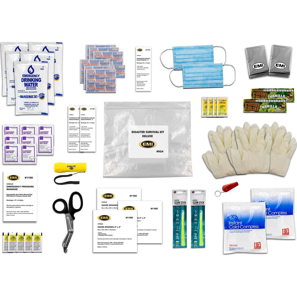 Disaster Response, Earthquake Survival, Hurricane & Tornado Kit: 68 Components