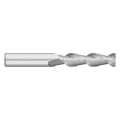 Corner Radius End Mill: 3/4" Dia, 2-1/2" LOC, 0.0400" Radius, 2 Flute, Solid Carbide