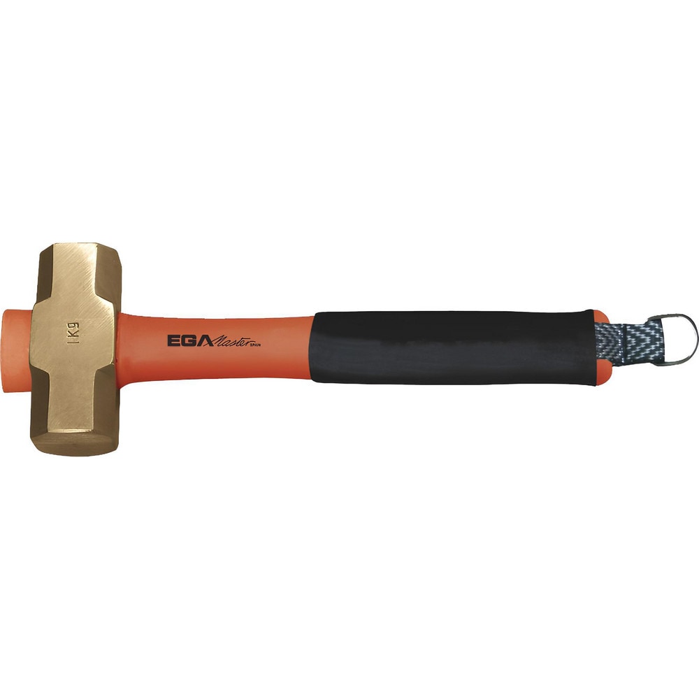 Sledge Hammers; Head Weight (Lb): 4.4093; Tool Type: Antidrop ACO Sledge Hammer; Head Material: Beryllium Copper; Head Weight Range: 3 to 5.9 Lb; Handle Material: Fiberglass; Overall Length Range: 25" - 35.9"