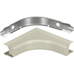 Raceway Fittings & Accessories; Product Type: Internal Elbow; Overall Length: 8.00; Color: Ivory; Overall Width: 5; Overall Height: 0.8 in; Material: Steel