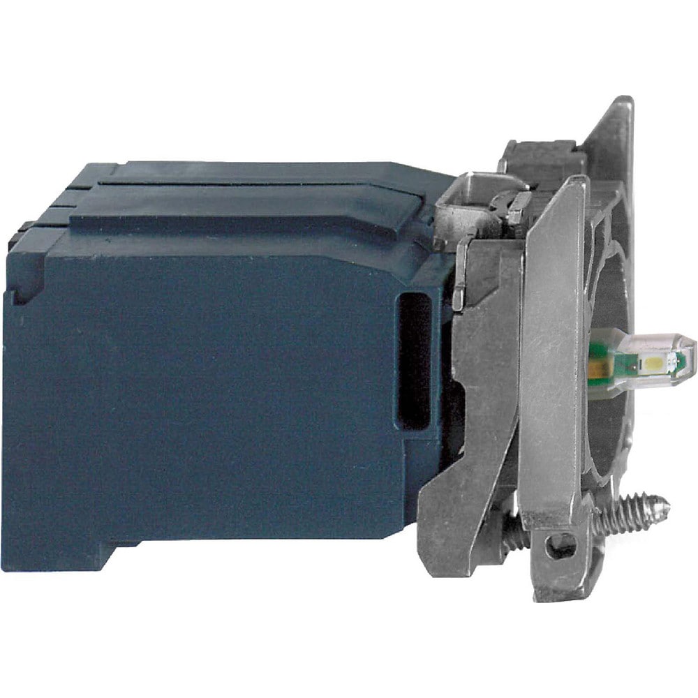 Electrical Switch Contact Blocks; Contact Configuration: NO/NC; Voltage: 400.00; Overall Length: 2.36 in; Terminal Type: Screw Clamp; Mount Type: Screw; Body Material: Metal