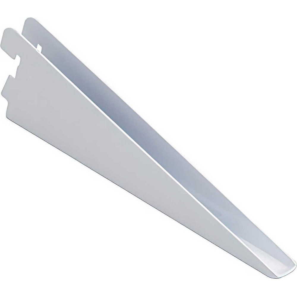 Brackets; Bracket Type: Double Shelf Bracket; Mount Type: Insert; Length (Inch): 8.5 in; Bracket Material: Metal; Load Capacity: 237; Overall Width: 0.5 in; Finish: White