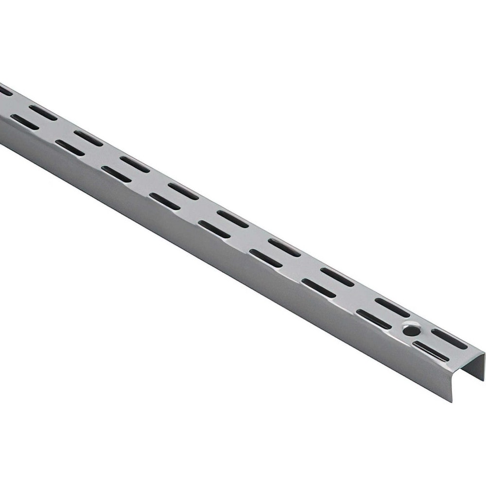 Brackets; Bracket Type: Double Shelf Standard; Mount Type: Screw-On; Length (Inch): 63 in; Bracket Material: Metal; Overall Width: 0.5 in; Finish: Titanium