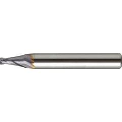 Tapered End Mill: 1.5 deg Angle per Side, 0.80 mm Small Dia, 3.00 mm LOC, 4 Flute, Square End