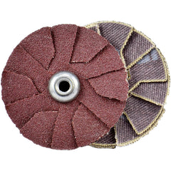 Slotted Overlap Discs; Abrasive Type: Coated; Disc Diameter (Inch): 1-1/4; Overlap Disc Type: Outward; Abrasive Material: Aluminum Oxide; Grit: 120; Eyelet Size: 8-32; Grade: Fine