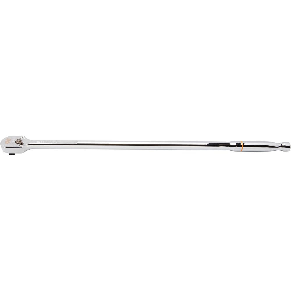 Ratchets; Tool Type: Ratchet; Drive Size: 0.5; Head Shape: Teardrop; Head Features: Reversible; Head Style: Flexible; Material: Alloy Steel; Finish: Polished Chrome; Overall Length (Inch): 18.01