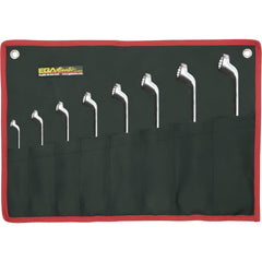 Offset Box End Wrench Set: 12 Pc, Metric