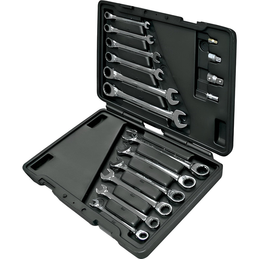 Combination Wrench Set: 16 Pc, Metric