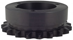 Bushed Roller Chain Sprocket: 54 Teeth, 1/2" Pitch, 1-3/4" Bore Dia