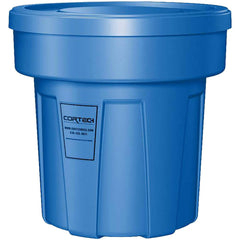 Trash Cans & Recycling Containers; Product Type: Trash Can; Type: Cortech Cobra Trash Can; Container Capacity: 25 Gallons; Container Shape: Round; Lid Type: No Lid; Container Material: Polyethylene; Color: Blue; Material: Plastic