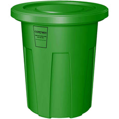 Trash Cans & Recycling Containers; Product Type: Trash Can; Type: Cortech Cobra Trash Can; Container Capacity: 35 Gallons; Container Shape: Round; Lid Type: No Lid; Container Material: Polyethylene; Color: Green; Material: Plastic