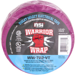 Electrical Tape; Tape Material: Vinyl; Width (Inch): 3/4; Thickness (mil): 7.0000; Color: Violet; Series: Professional; Series Part Number: WW-722-VT; Adhesive Material: PVC