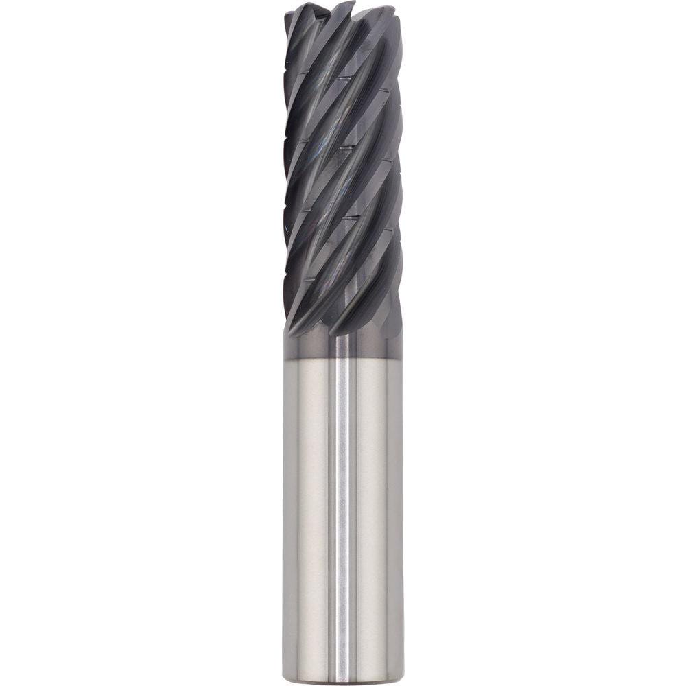 Corner Radius End Mill: 1" Dia, 3" LOC, 0.0300" Radius, 7 Flute, Solid Carbide