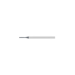 Ball End Mill: 0.30 mm Dia, 0.30 mm LOC, 2 Flute, Solid Carbide