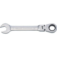 Combination Wrench: 17.00 mm Head Size, 15 deg Offset