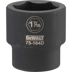 Impact Socket: 3/4" Drive, 1-7/16" Socket, Hex Drive