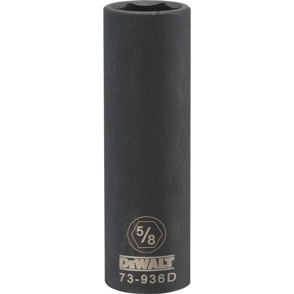 Impact Socket: 1/2" Drive, 5/8" Socket, Hex Drive