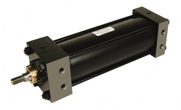 Double Acting Rodless Air Cylinder: 4" Bore, 1" Stroke, 250 psi Max, 1/2 NPTF Port, Cap Fixed Clevis Mount