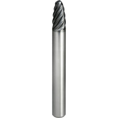 Barrel Cutter End Mills; End Type: Circle Segment Oval Form; Material: Carbide; Taper Angle Per Side: 85.00; Small End Diameter (mm): 10.00; Shank Diameter (mm): 10.0000; Length of Cut (mm): 26.0000; Helix Angle: 40.00