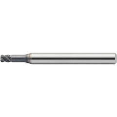 Corner Radius End Mill: 10 mm Dia, 15.00 mm LOC, 2.00 mm Radius, 4 Flute, Solid Carbide