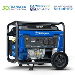 Portable Power Generators; Fuel Type: Gasoline; Starting Method: Recoil; Running Watts: 5.3; Wattage (kW): 6.6; Starting Watts: 6600 W; Run Time Half Load: 11