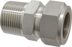 Compression Tube Connector: 1" Tube OD, Compression x MNPT