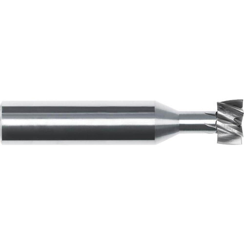 Woodruff Keyseat Cutter: 1" Cut Dia, 1/2" Cut Width, 1" Shank Dia, Straight Tooth