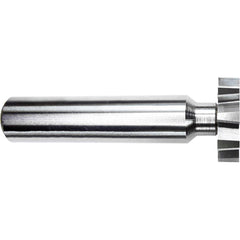 Woodruff Keyseat Cutter: 7/8" Cut Dia, 1/4" Cut Width, 1/2" Shank Dia, Staggered Tooth