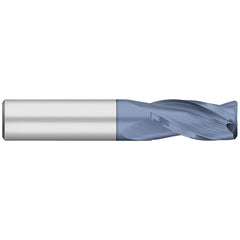 Corner Radius End Mill: 1/4" Dia, 1-1/2" LOC, 0.0100" Radius, 3 Flute, Solid Carbide