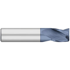 Corner Radius End Mill: 3/8" Dia, 5/8" LOC, 0.50 mm Radius, 3 Flute, Solid Carbide