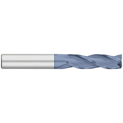 Corner Radius End Mill: 3/16" Dia, 3/4" LOC, 0.0150" Radius, 3 Flute, Solid Carbide