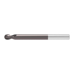 Ball End Mill: 20.00 mm Dia, 26.00 mm LOC, 2 Flute, Solid Carbide