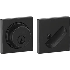 Deadbolts; Deadbolt Type: Deadbolt; Lock Type: Single Cylinder; Key Type: Keyed Different; Mount Type: Through Hole; Material: Zinc; Minimum Door Thickness: 1.375 in; Maximum Door Thickness: 1.75; Finish: Matte Black