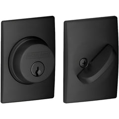 Deadbolts; Deadbolt Type: Deadbolt; Lock Type: Single Cylinder; Key Type: Keyed Different; Mount Type: Through Hole; Material: Zinc; Minimum Door Thickness: 1.375 in; Maximum Door Thickness: 1.75; Finish: Matte Black