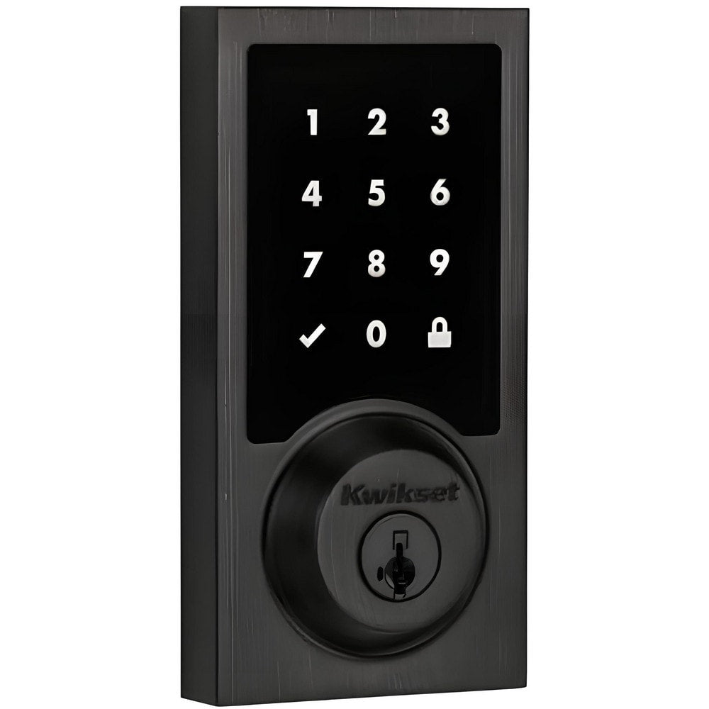 Deadbolts; Deadbolt Type: Electric Bolt; Lock Type: Combination Entry with Key Override; Key Type: Key Codeable; Mount Type: Through Hole; Material: Zinc; Minimum Door Thickness: 1.375 in; Maximum Door Thickness: 2; Finish: Satin Nickel