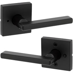 Lever Locksets; Lockset Type: Cylindrical Privacy Lock ; Key Type: Keyless; Back Set: 2-3/8; Cylinder Type: Keyless; Material: Zinc; Door Thickness: 1 3/8 - 1 3/4; Finish: Iron Black