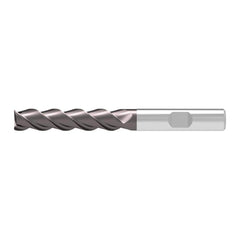 Corner Chamfer End Mill: 4.50 mm Dia, 19.00 mm LOC, 3 Flute, 0.15 mm Chamfer Width, Solid Carbide